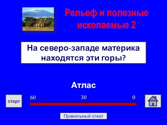 Атлас На северо-западе материка находятся эти горы? Рельеф и полезные ископаемые 2