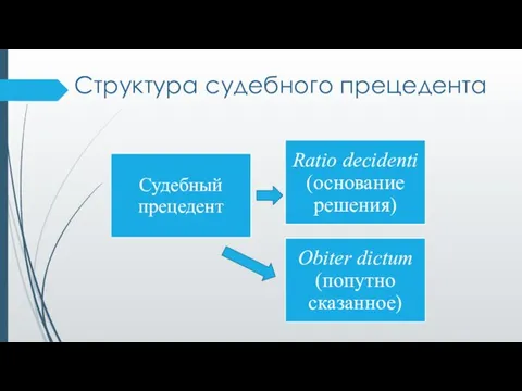 Структура судебного прецедента