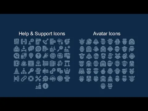 Help & Support Icons Avatar Icons