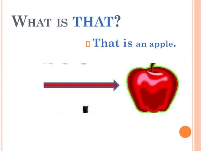 What is that? That is an apple.