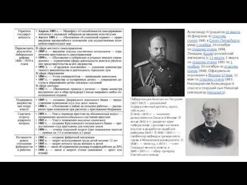 Александр III (родился 10 марта, 26 февраля по старому стилю 1845 в