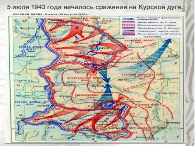 5 июля 1943 года началось сражение на Курской дуге.