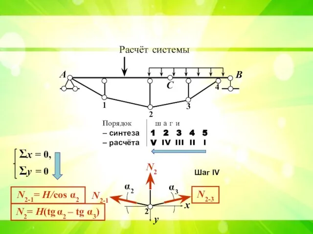 А В С 1 2 3 4 Расчёт системы Порядок ш а