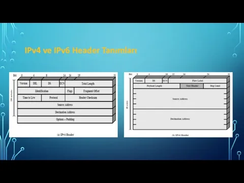 IPv4 ve IPv6 Header Tanımları