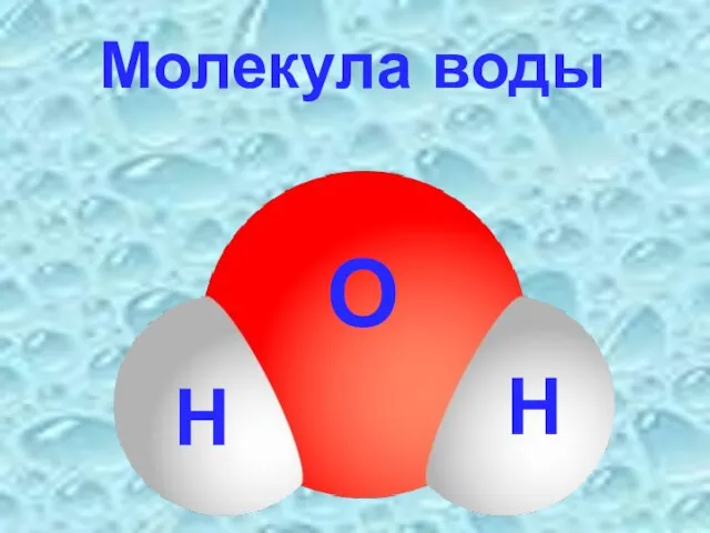 Н Н О Молекула воды