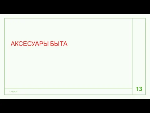 АКСЕСУАРЫ БЫТА 11/19/2021