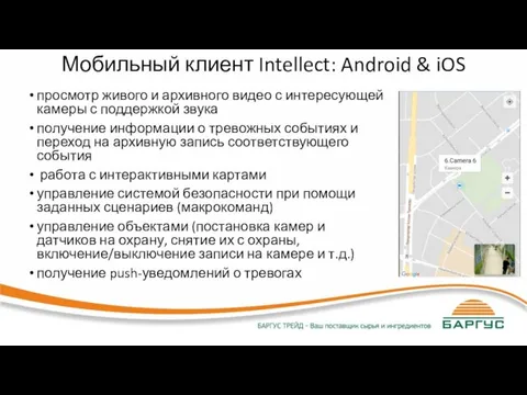 Мобильный клиент Intellect: Android & iOS просмотр живого и архивного видео с
