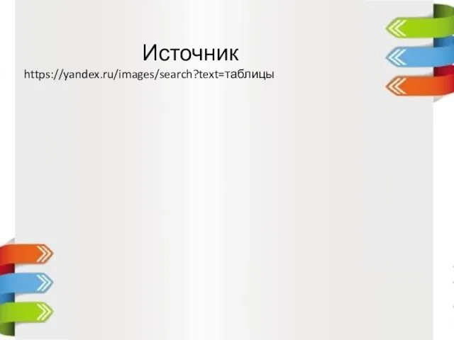 Источник https://yandex.ru/images/search?text=таблицы