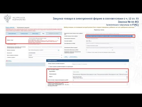 Закупка товара в электронной форме в соответствии с ч. 12 ст. 93