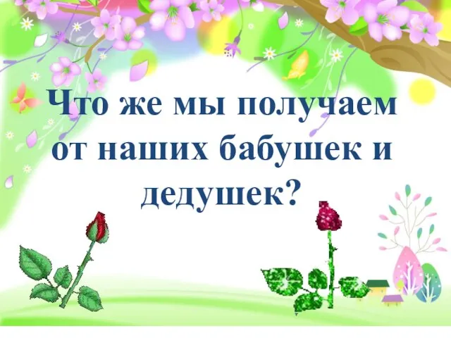 Что же мы получаем от наших бабушек и дедушек?