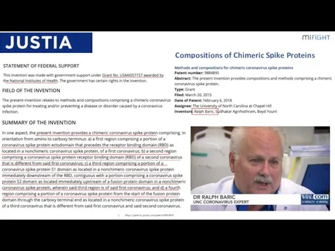 Compositions of Chimeric Spike Proteins https://patents.justia.com/patent/9884895