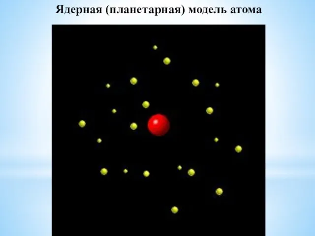 Ядерная (планетарная) модель атома