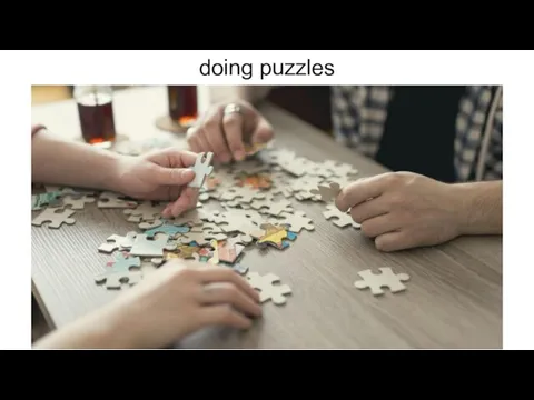 doing puzzles