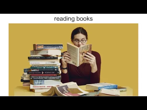 reading books