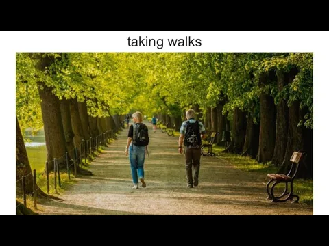 taking walks