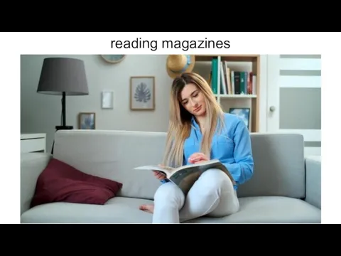 reading magazines