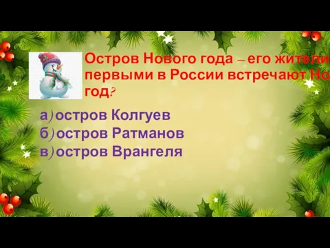 Остров Нового года – его жители первыми в России встречают Новый год?