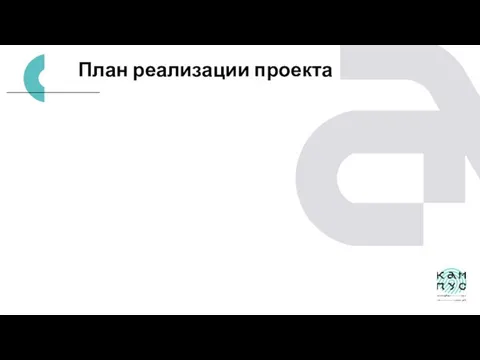 План реализации проекта