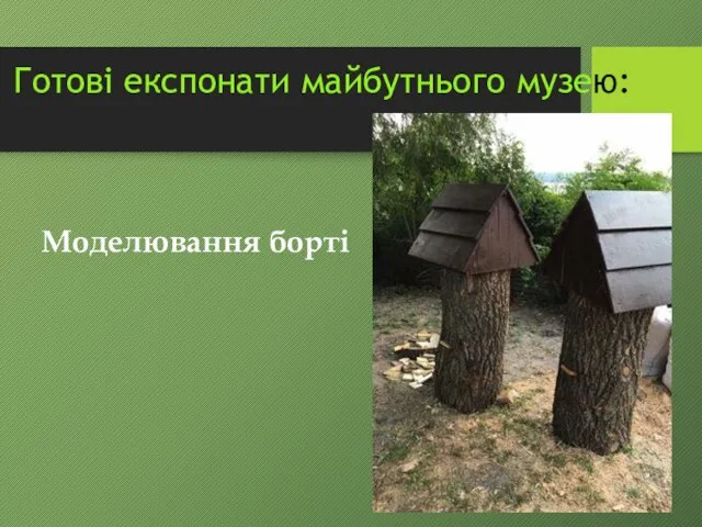 Готові експонати майбутнього музею: Моделювання борті