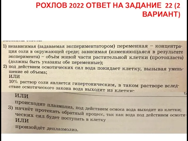 РОХЛОВ 2022 ОТВЕТ НА ЗАДАНИЕ 22 (2 ВАРИАНТ)