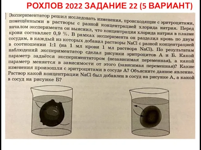 РОХЛОВ 2022 ЗАДАНИЕ 22 (5 ВАРИАНТ)