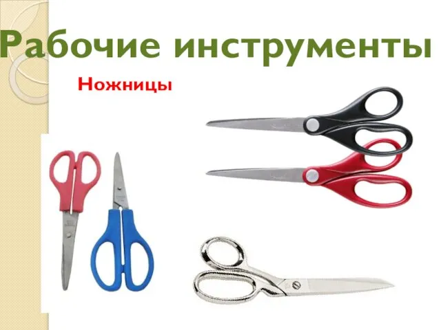 Рабочие инструменты Ножницы