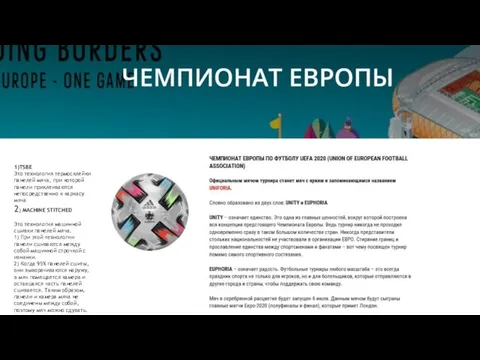 1)TSBE Это технология термосклейки панелей мяча, при которой панели приклеиваются непосредственно к