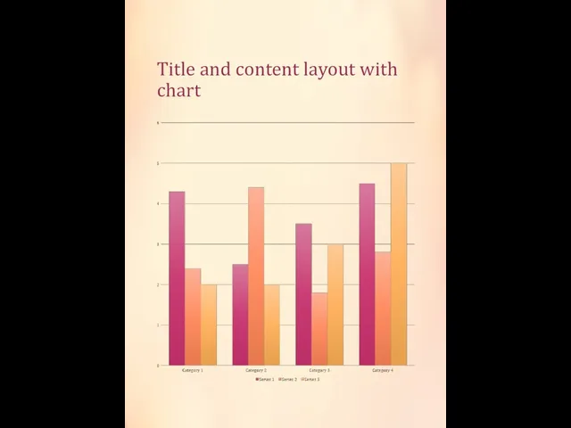 Title and content layout with chart