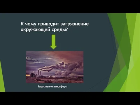 К чему приводит загрязнение окружающей среды? Загрязнение атмосферы