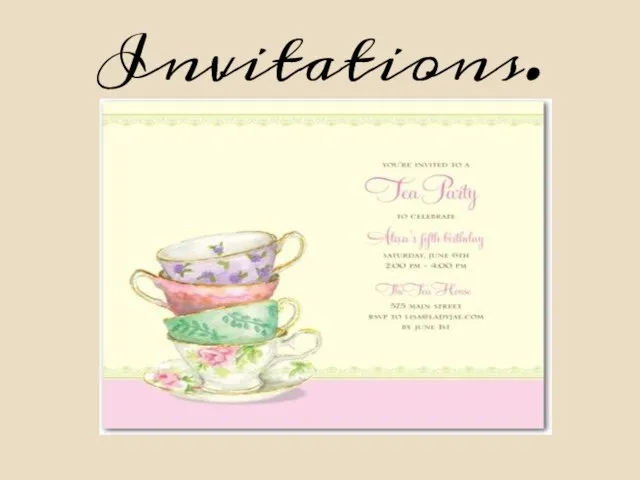 Invitations.