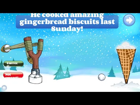 He cooked amazing gingerbread biscuits last Sunday!