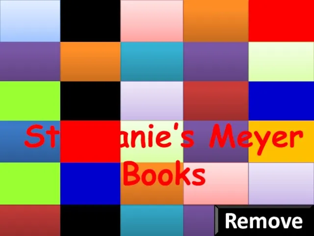 Remove Stephanie’s Meyer Books