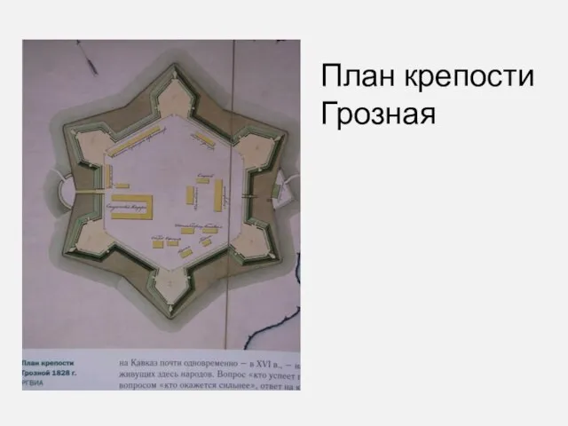 План крепости Грозная