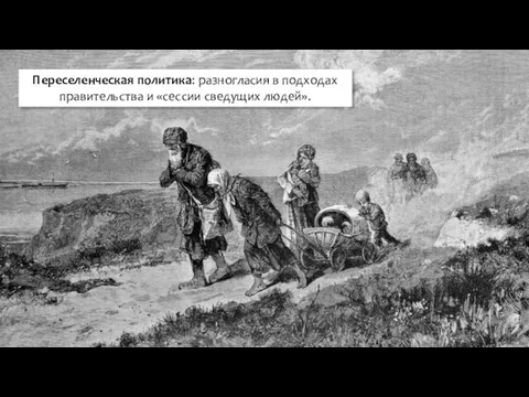 Переселенческая политика: разногласия в подходах правительства и «сессии сведущих людей».