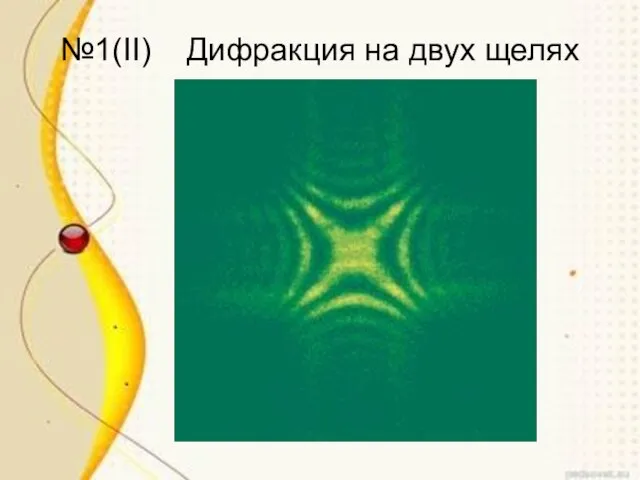 №1(II) Дифракция на двух щелях