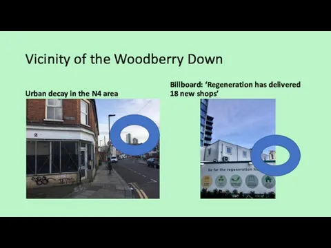 Vicinity of the Woodberry Down Urban decay in the N4 area Billboard: