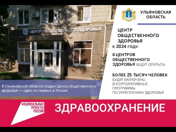 В Ульяновской области создан Центр общественного здоровья — один из первых в