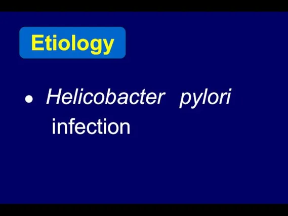 pylori Helicobacter infection Etiology