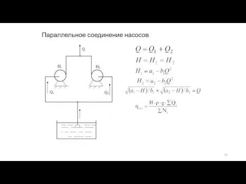 Параллельное соединение насосов