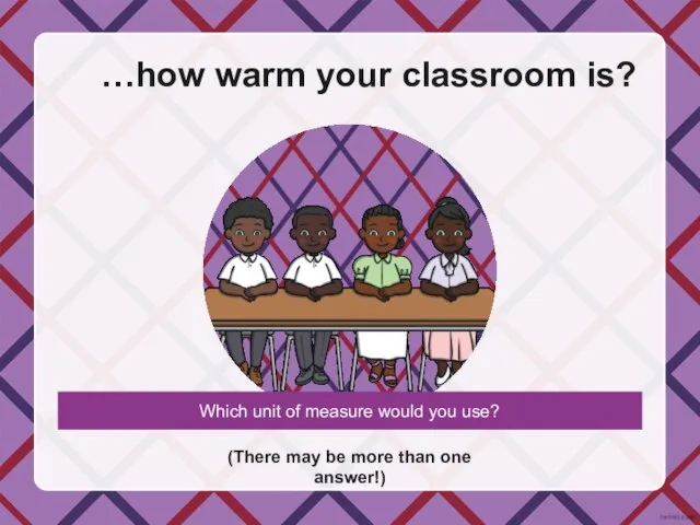 …how warm your classroom is? (There may be more than one answer!)
