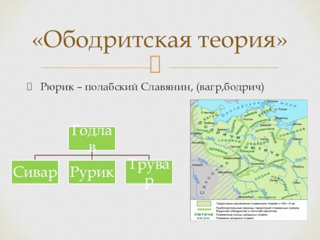 Рюрик – полабский Славянин, (вагр,бодрич) «Ободритская теория»