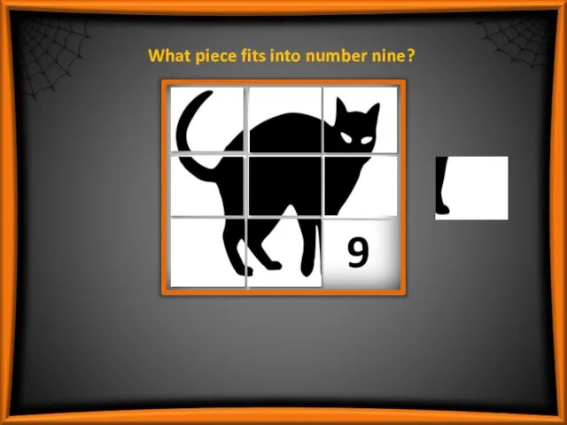 What piece fits into number nine?