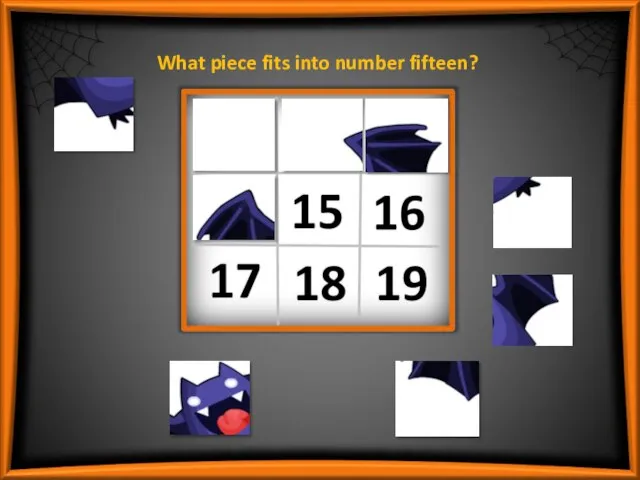 What piece fits into number fifteen?