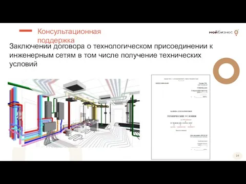 Консультационная поддержка Заключении договора о технологическом присоединении к инженерным сетям в том числе получение технических условий