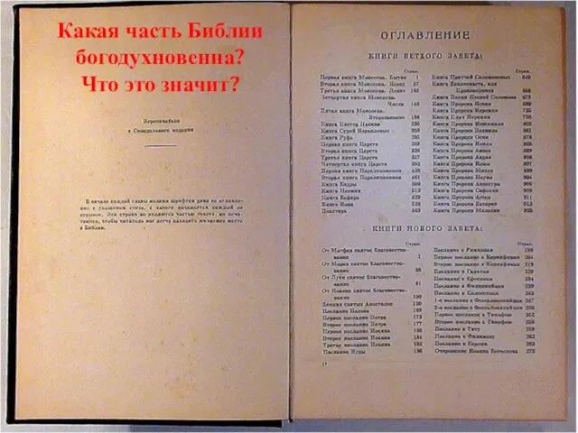 Какая часть Библии богодухновенна? Что это значит?