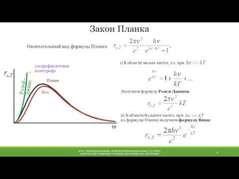 КУРС: ПРИКЛАДНАЯ ФИЗИКА. ВЛИЯНИЕ АТМОСФЕРЫ НА РАБОТУ ОПТИКО-ЭЛЕКТРОННЫХ ПРИБОРОВ. ТЕПЛОВОЕ ИЗЛУЧЕНИЕ И