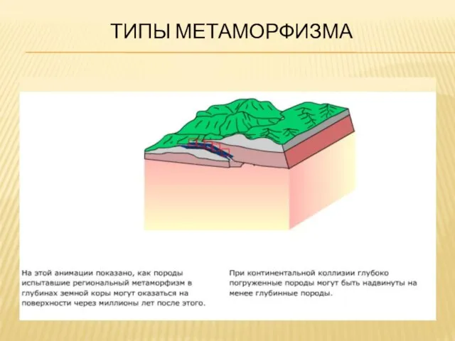 ТИПЫ МЕТАМОРФИЗМА