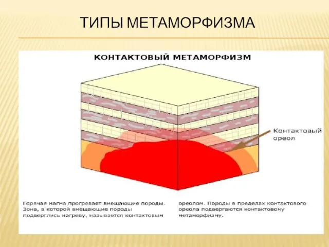 ТИПЫ МЕТАМОРФИЗМА