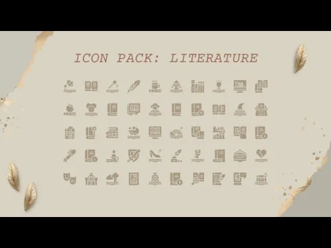 ICON PACK: LITERATURE