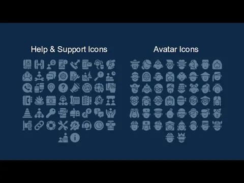 Help & Support Icons Avatar Icons